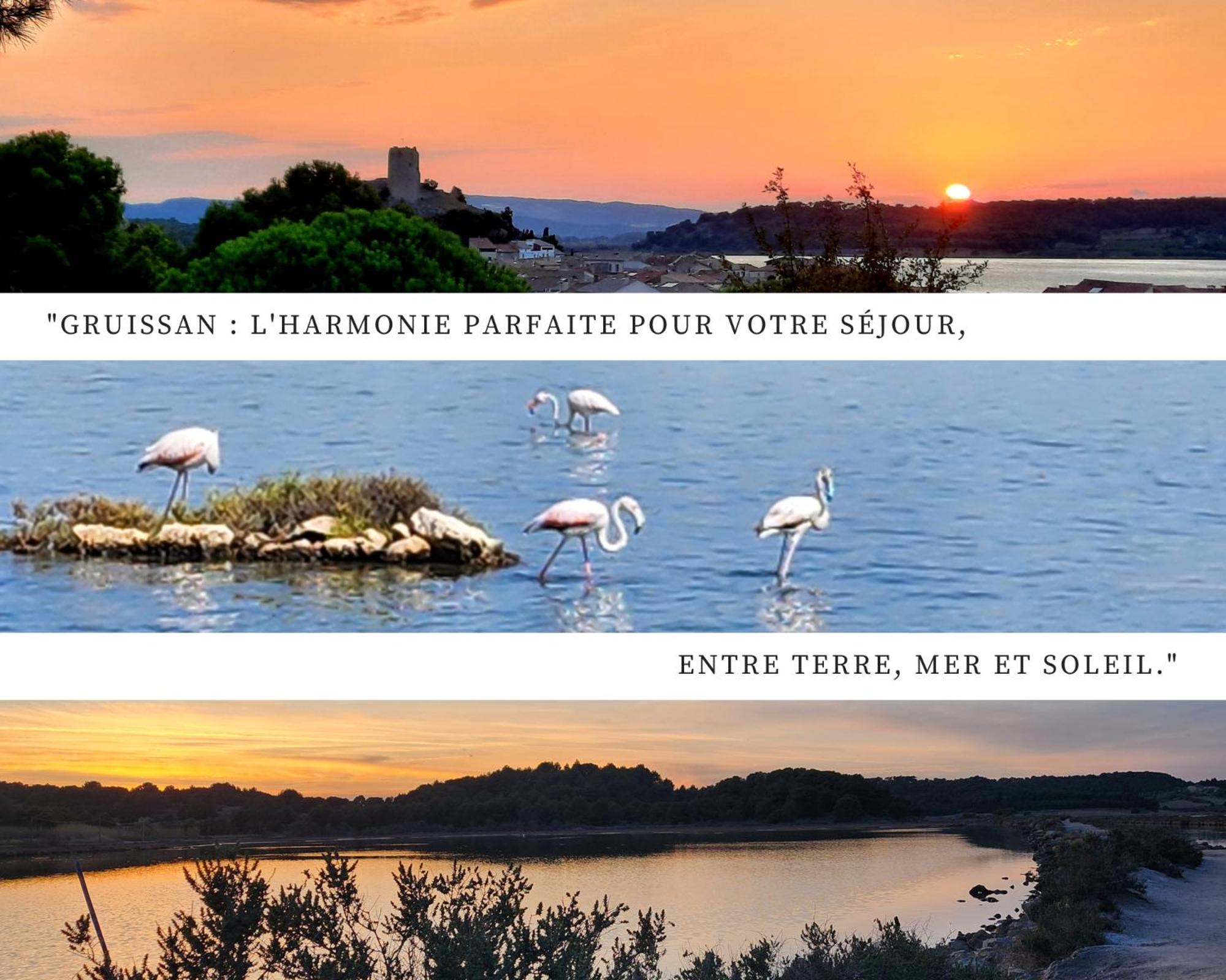 - L'Horizon Bleu - Cocon Romantique Avec Vue Mer Panoramique Груисан Екстериор снимка