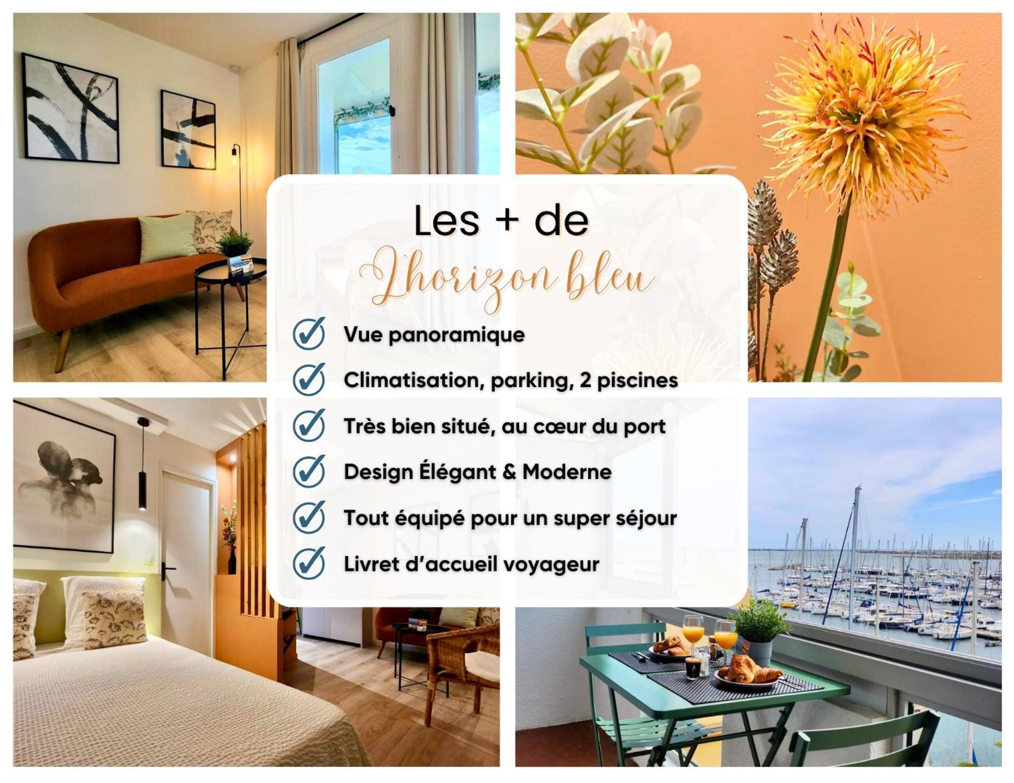 - L'Horizon Bleu - Cocon Romantique Avec Vue Mer Panoramique Груисан Екстериор снимка
